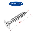 Stainless Steel Plated Self-Tapping Wood Screws, 