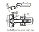 Standard Cabinet Hinges, 1 Pair 