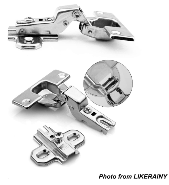 Hettich Full Overlay Hinges With Mounting Plate