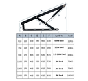 2 Pcs Hydraulic Bed Lifting Hinge